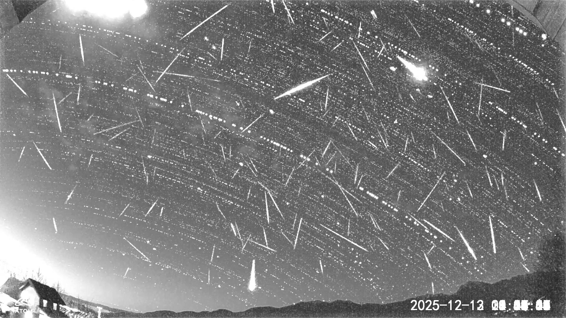 2025年12月 ふたご座流星群